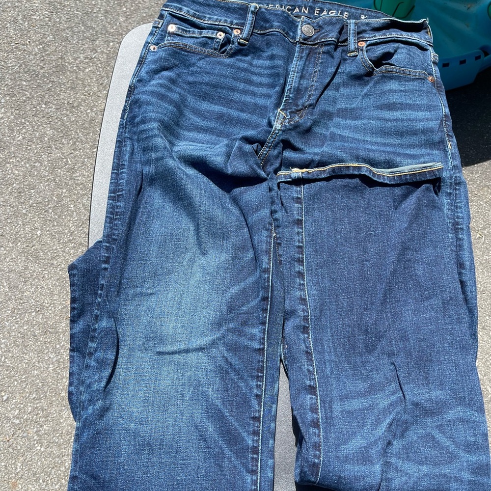 American Eagle Outfitters Blue Straight Jeans